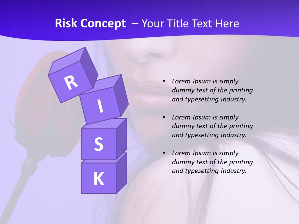 Flower Face Eyes PowerPoint Template