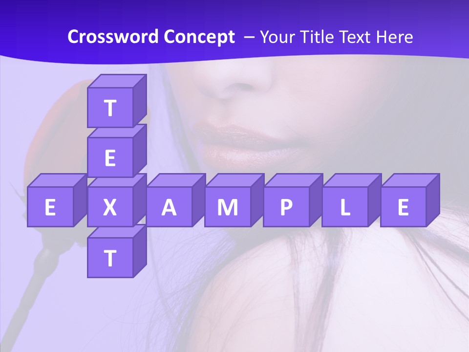 Flower Face Eyes PowerPoint Template