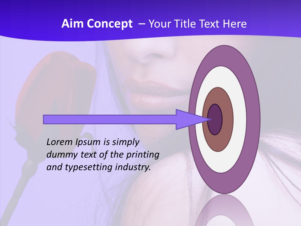 Flower Face Eyes PowerPoint Template