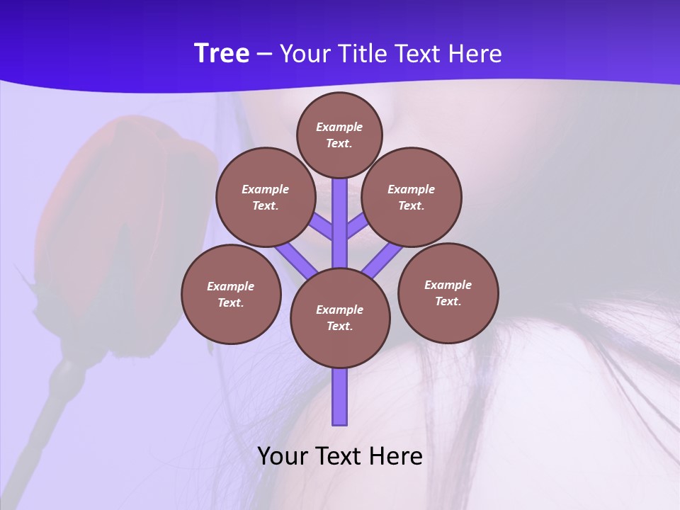 Flower Face Eyes PowerPoint Template
