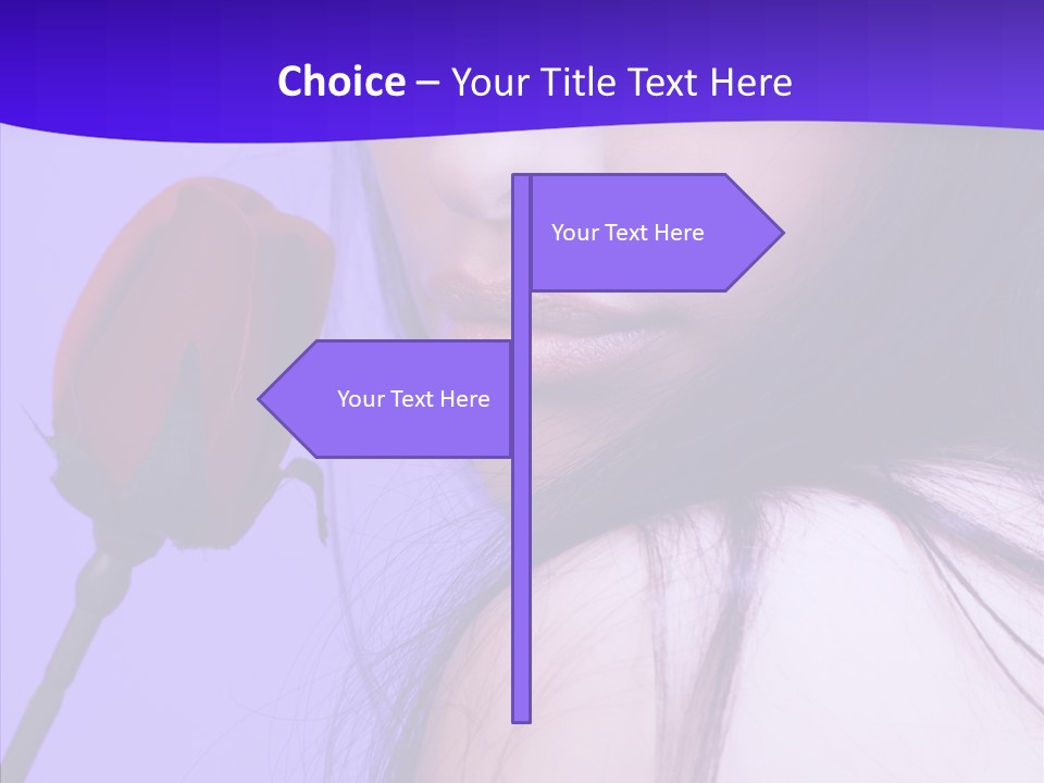 Flower Face Eyes PowerPoint Template