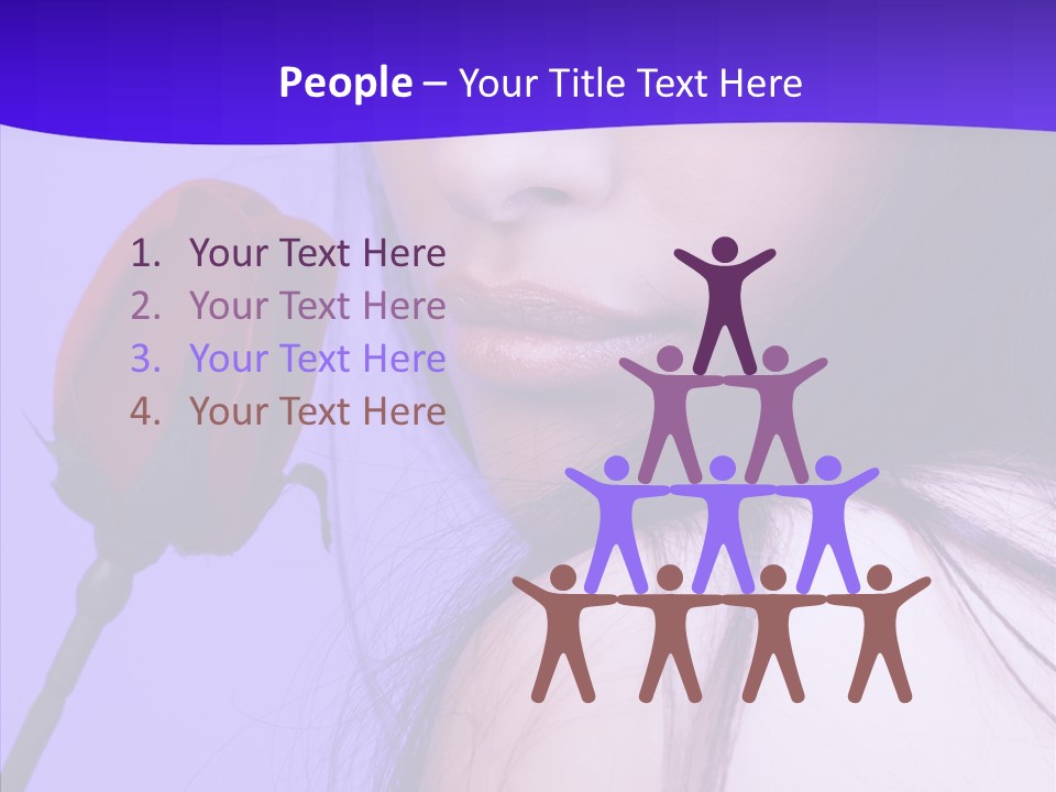 Flower Face Eyes PowerPoint Template