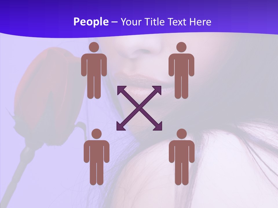 Flower Face Eyes PowerPoint Template