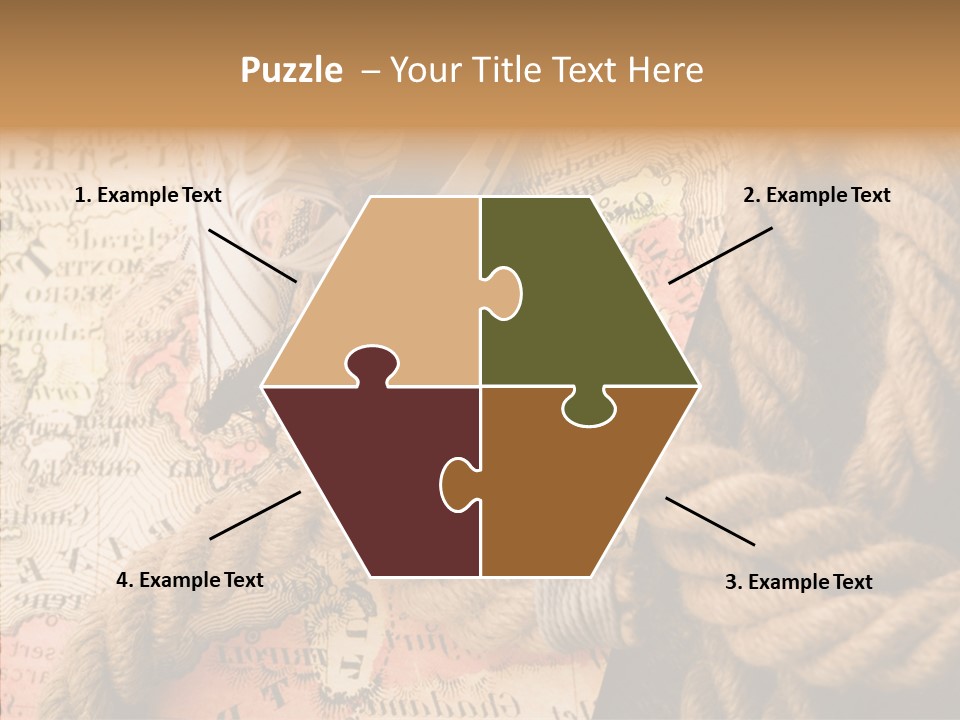 South Cartography Illustration PowerPoint Template