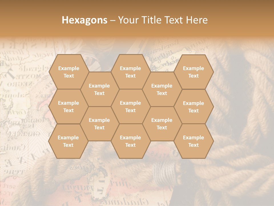 South Cartography Illustration PowerPoint Template