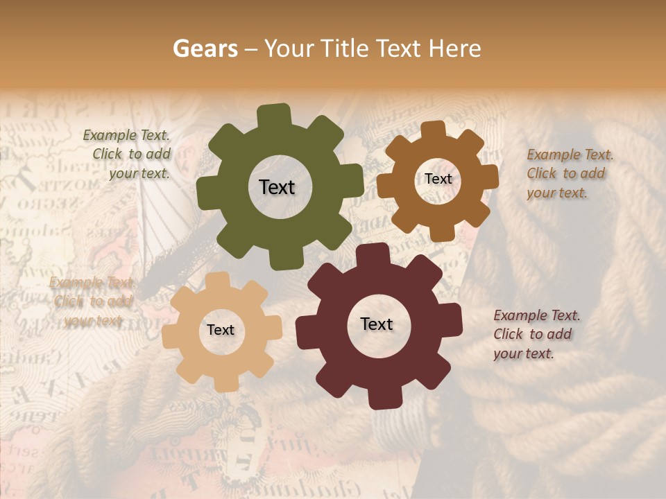 South Cartography Illustration PowerPoint Template