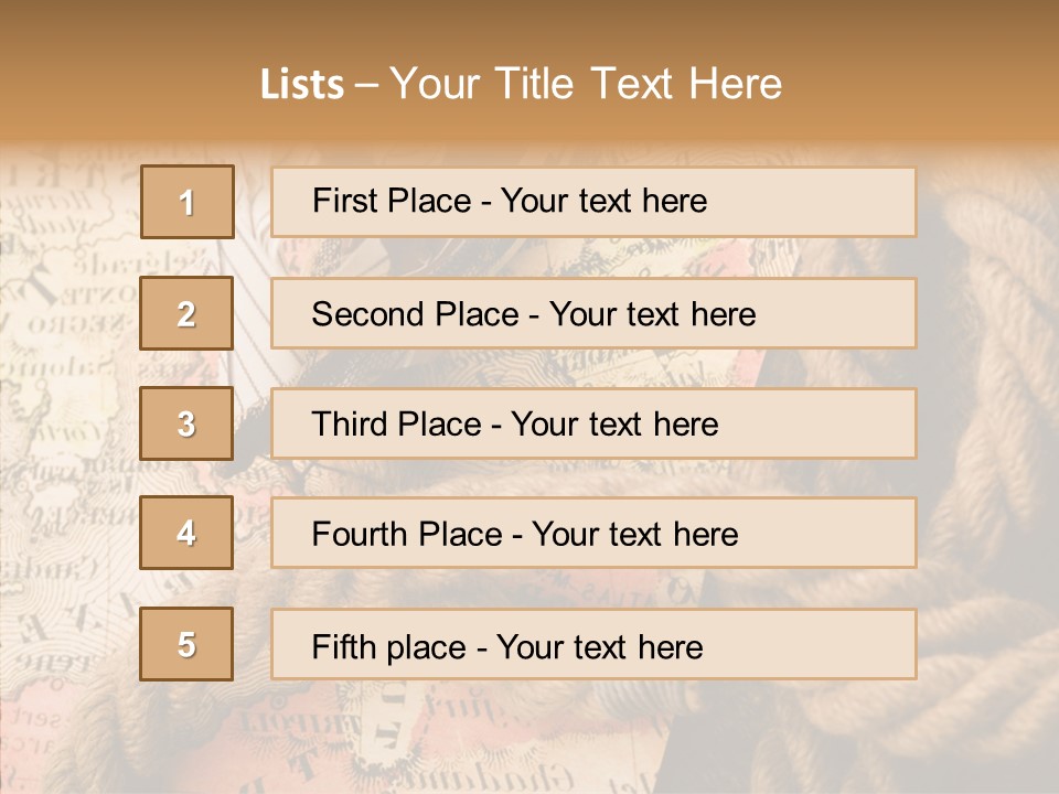 South Cartography Illustration PowerPoint Template