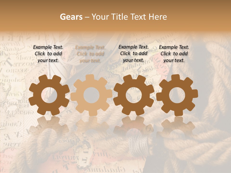 South Cartography Illustration PowerPoint Template