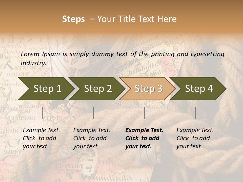 South Cartography Illustration PowerPoint Template