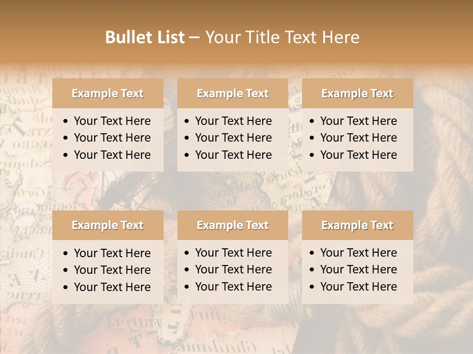 South Cartography Illustration PowerPoint Template