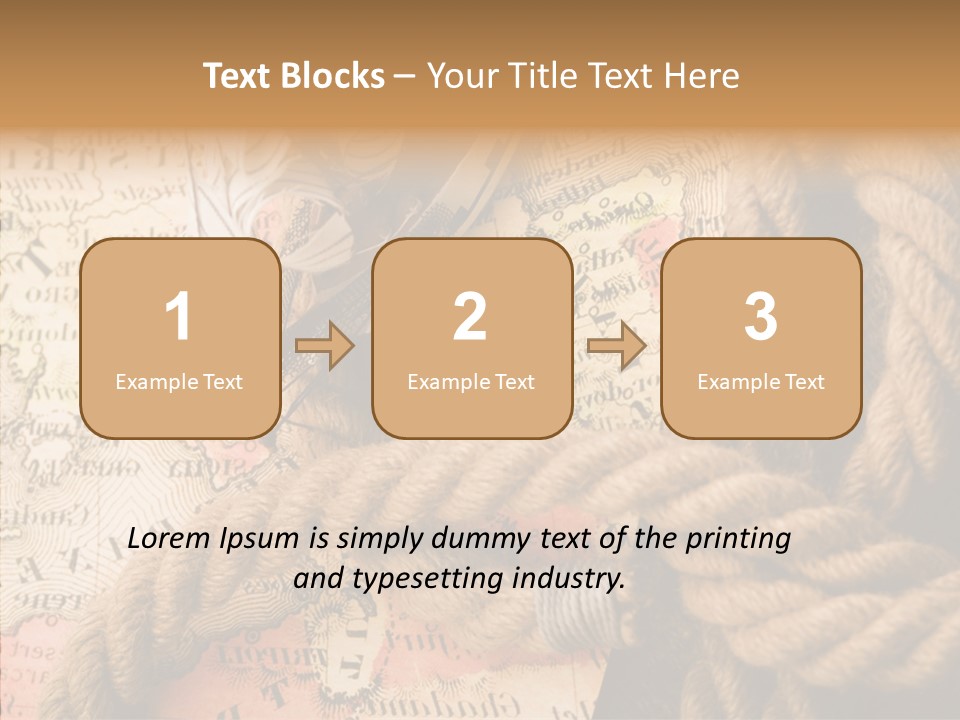 South Cartography Illustration PowerPoint Template