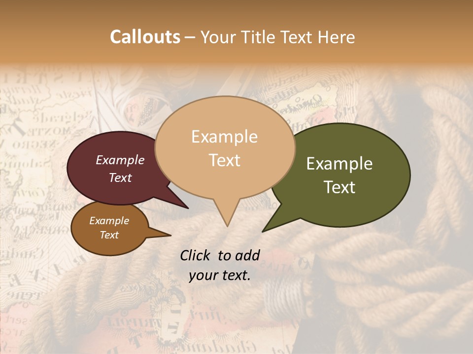 South Cartography Illustration PowerPoint Template