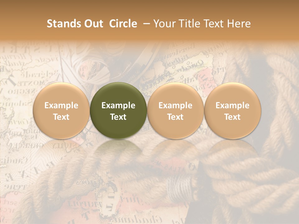 South Cartography Illustration PowerPoint Template