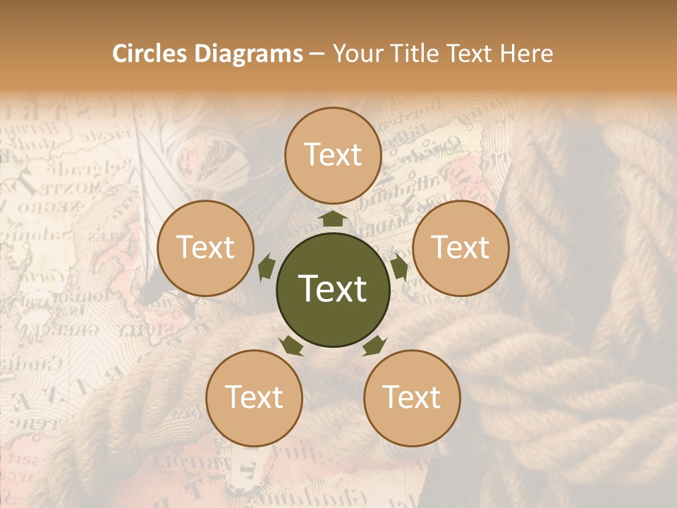 South Cartography Illustration PowerPoint Template