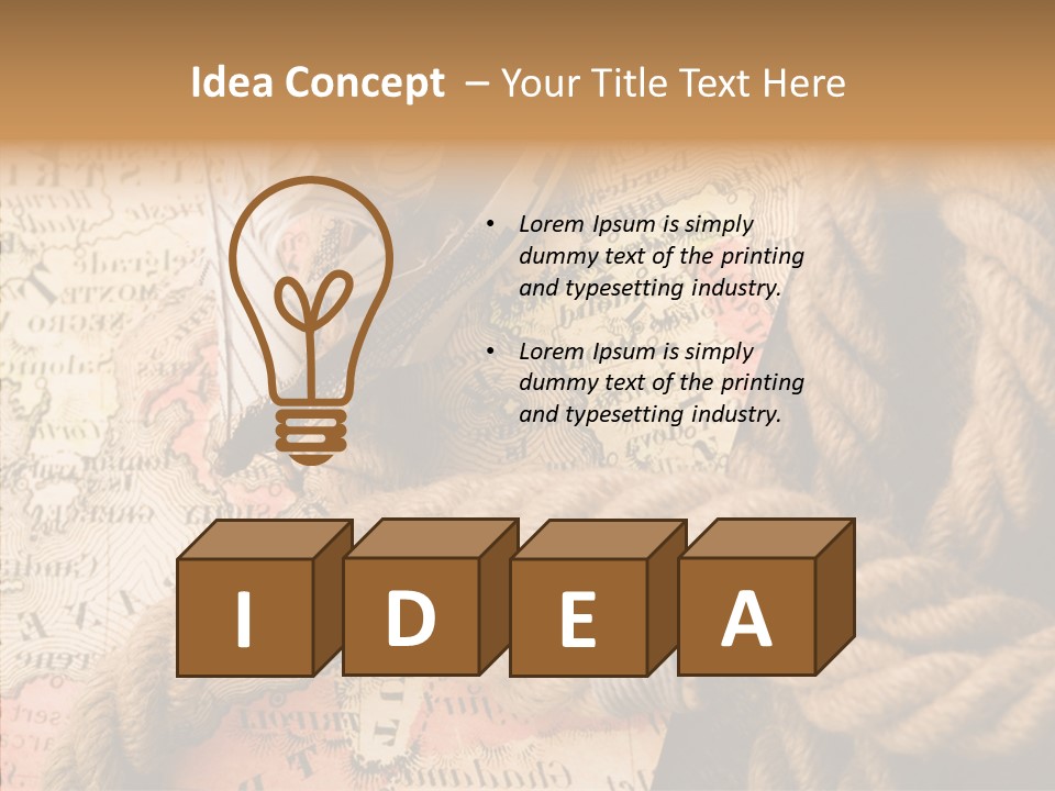 South Cartography Illustration PowerPoint Template