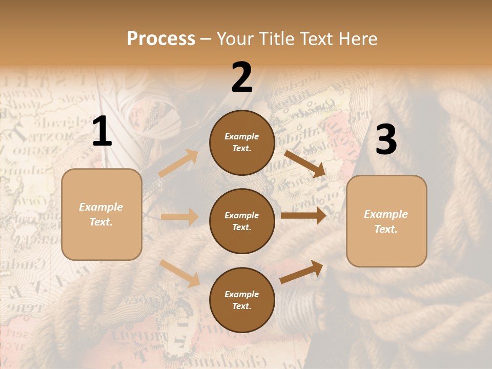 South Cartography Illustration PowerPoint Template