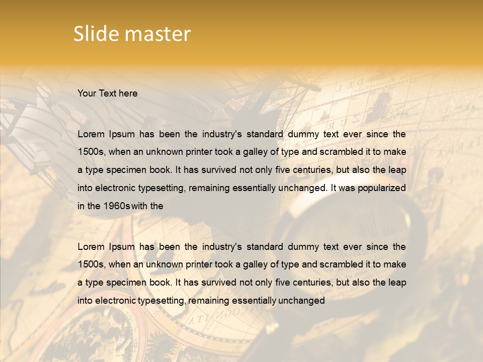 North Cartography Age PowerPoint Template