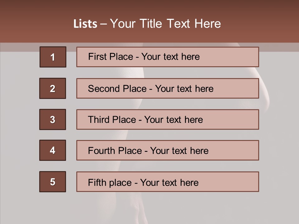 Body Naked Nipples PowerPoint Template