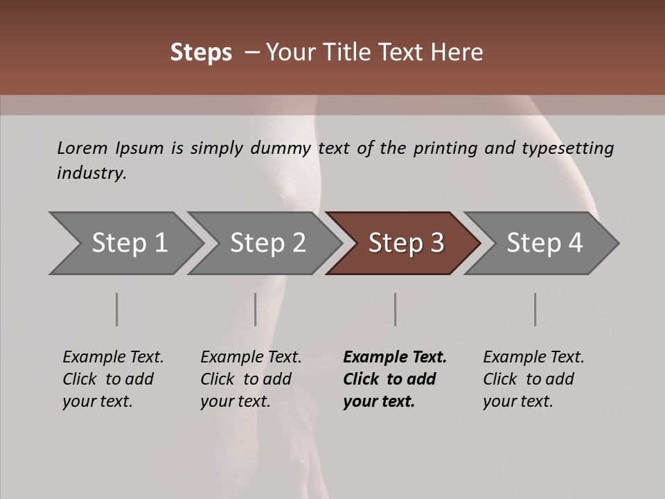Body Naked Nipples PowerPoint Template