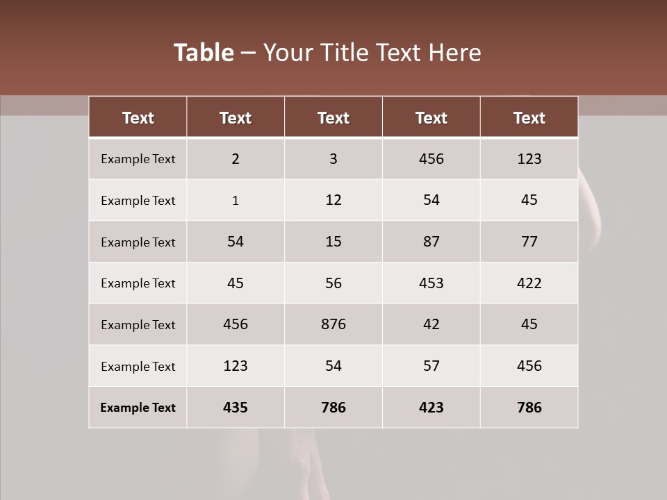 Body Naked Nipples PowerPoint Template