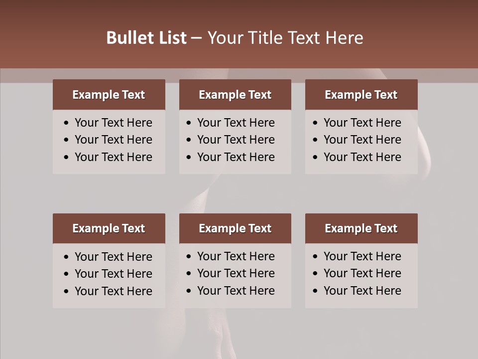 Body Naked Nipples PowerPoint Template