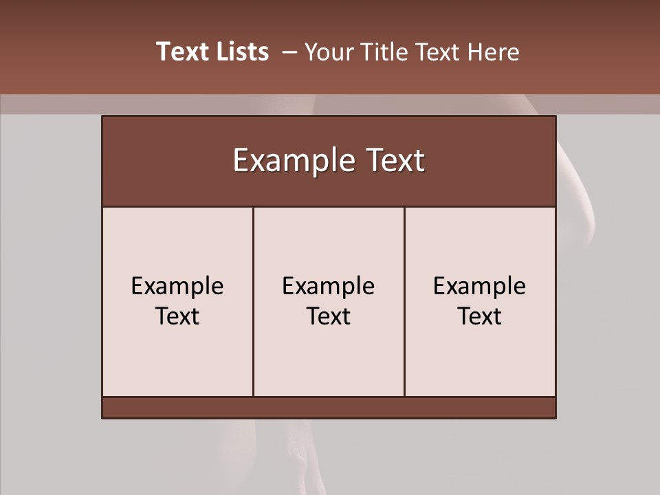 Body Naked Nipples PowerPoint Template
