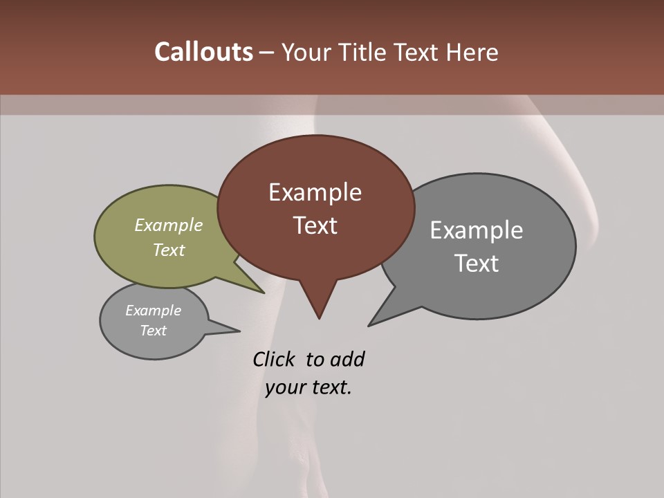 Body Naked Nipples PowerPoint Template