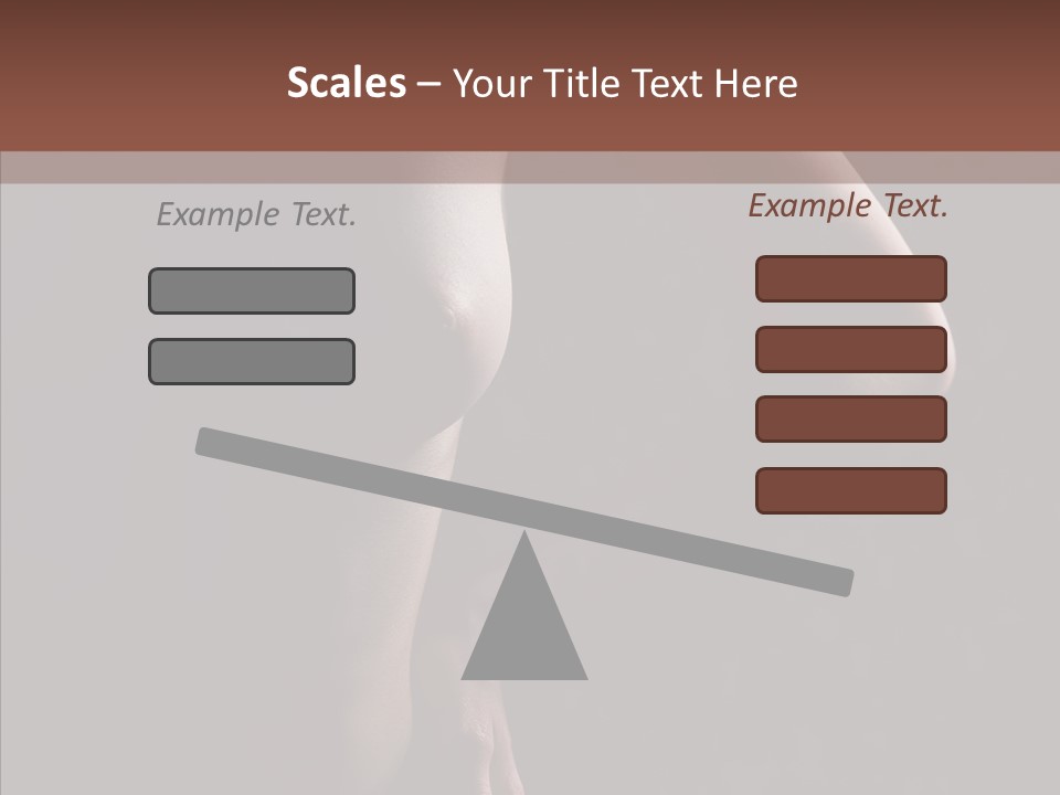 Body Naked Nipples PowerPoint Template