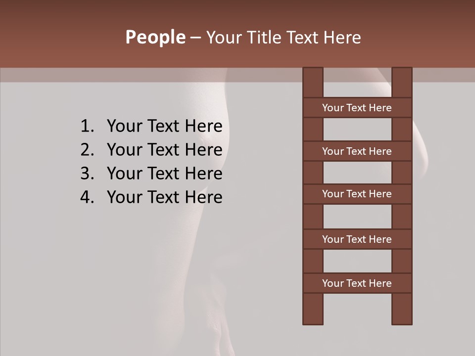 Body Naked Nipples PowerPoint Template