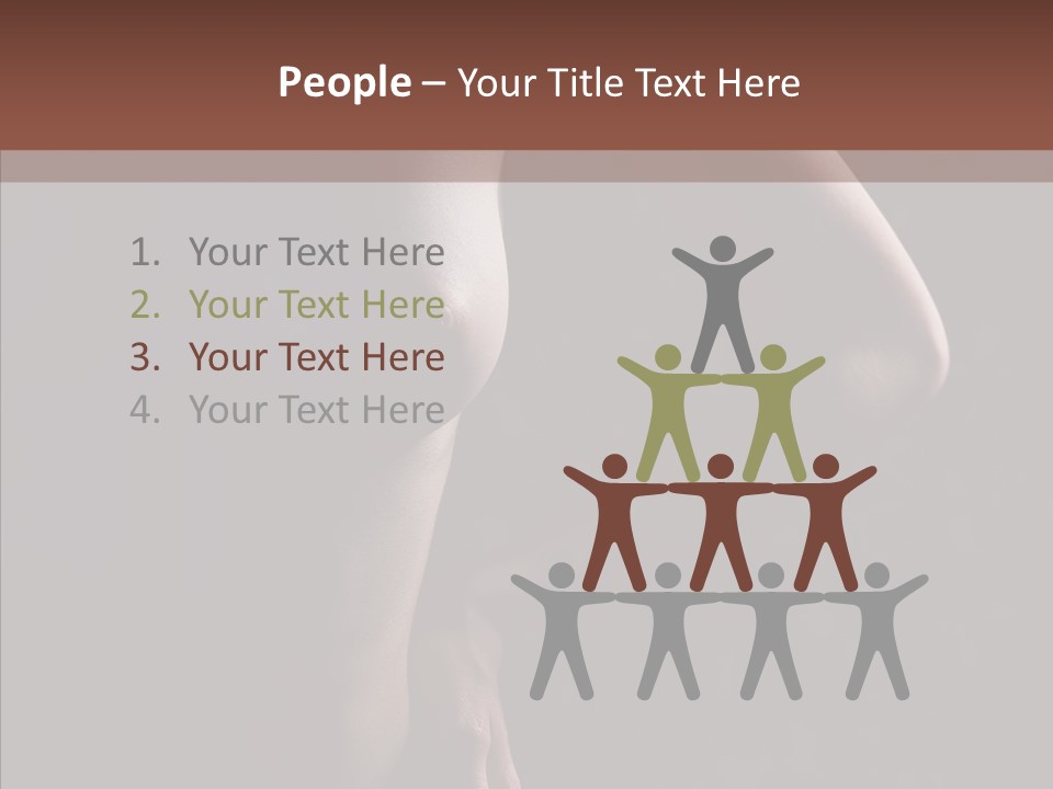 Body Naked Nipples PowerPoint Template