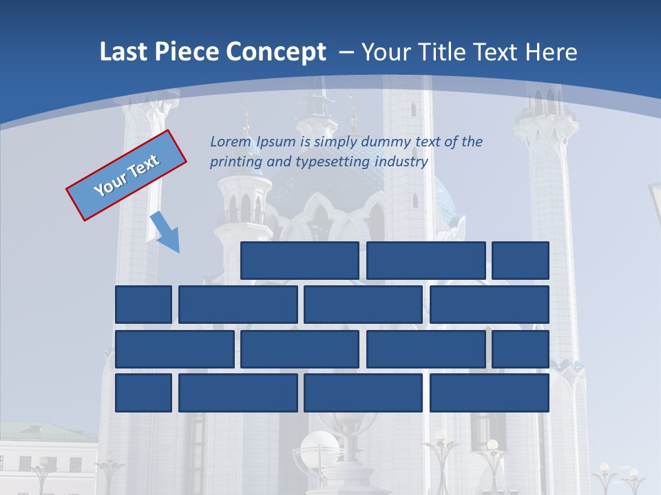 Built Arranging Tatarstan PowerPoint Template