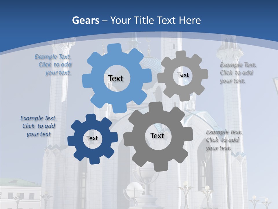 Built Arranging Tatarstan PowerPoint Template