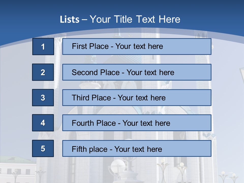 Built Arranging Tatarstan PowerPoint Template