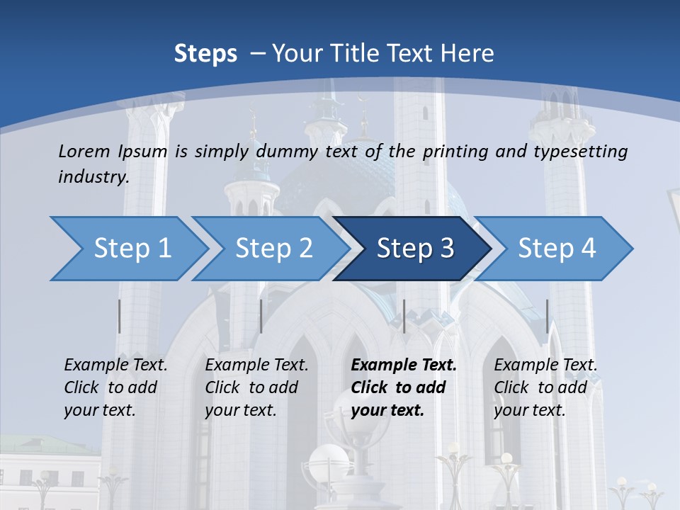 Built Arranging Tatarstan PowerPoint Template