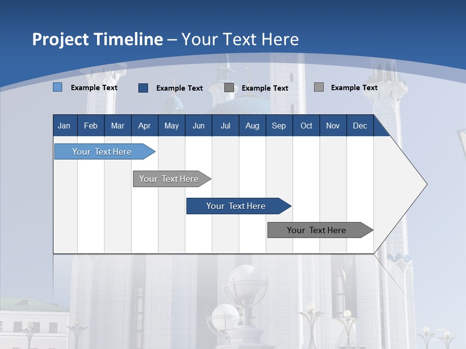 Built Arranging Tatarstan PowerPoint Template