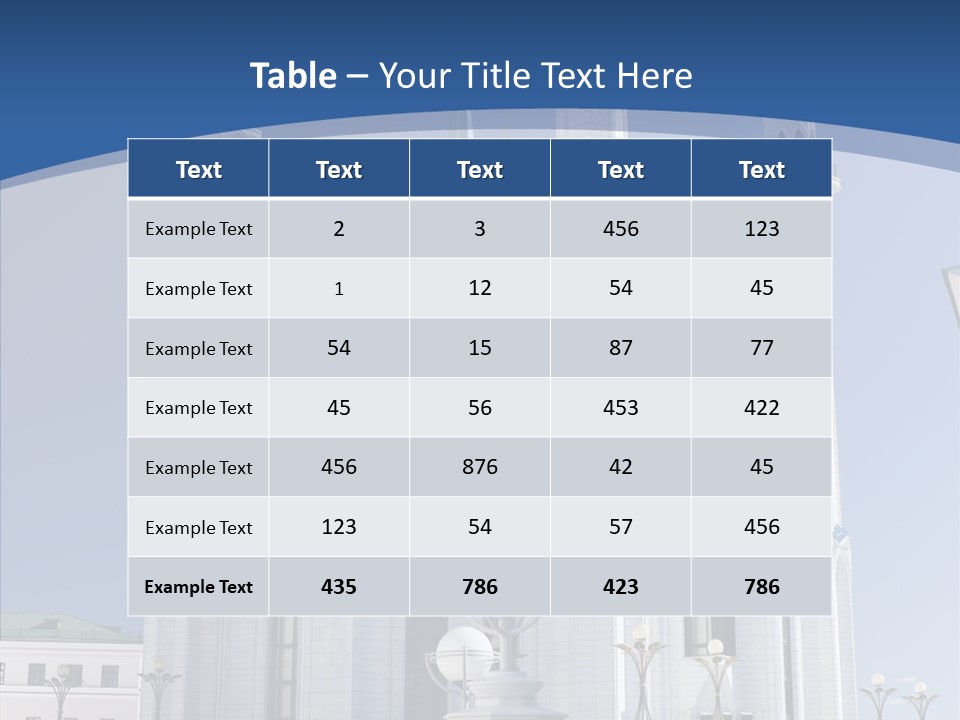 Built Arranging Tatarstan PowerPoint Template
