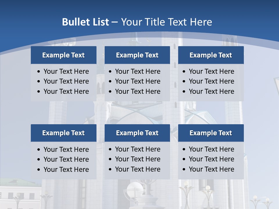 Built Arranging Tatarstan PowerPoint Template