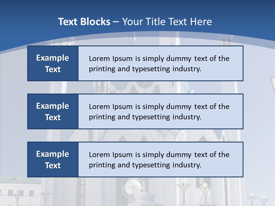 Built Arranging Tatarstan PowerPoint Template