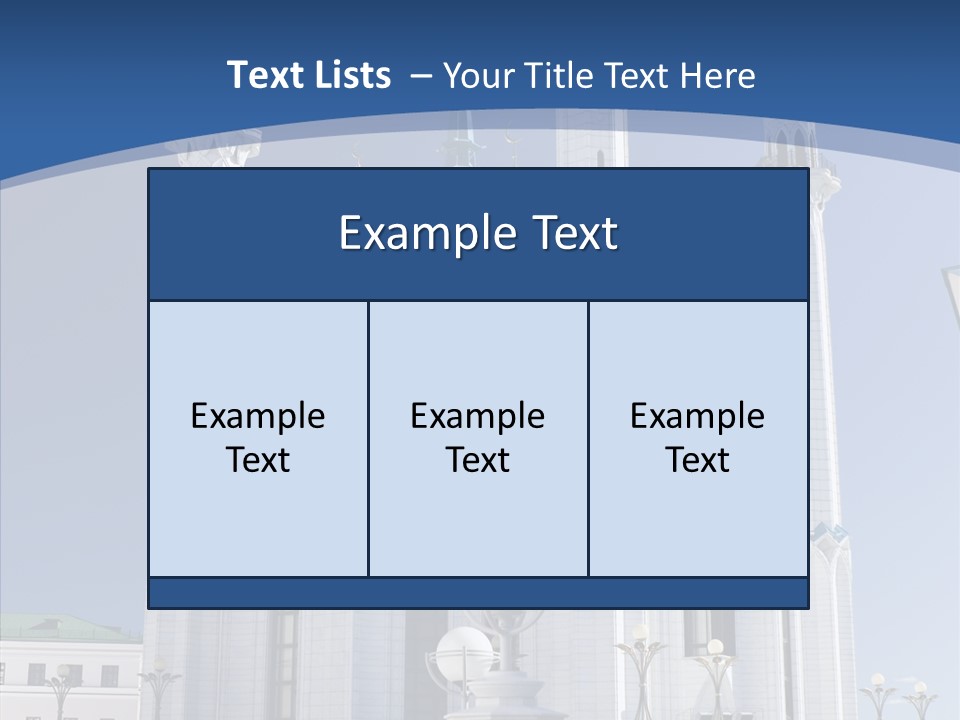 Built Arranging Tatarstan PowerPoint Template