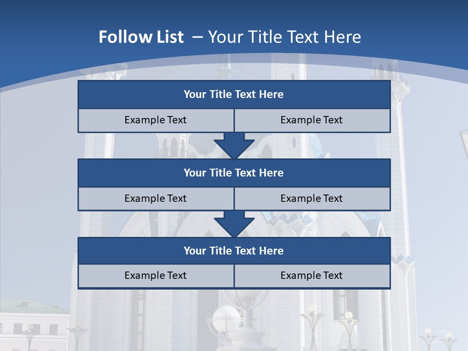 Built Arranging Tatarstan PowerPoint Template