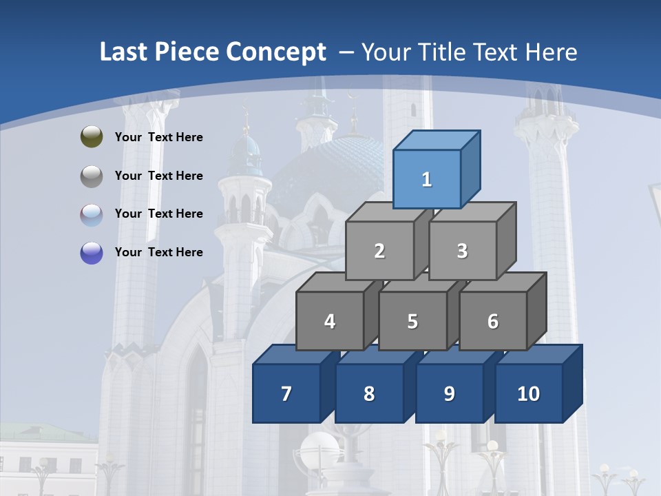 Built Arranging Tatarstan PowerPoint Template
