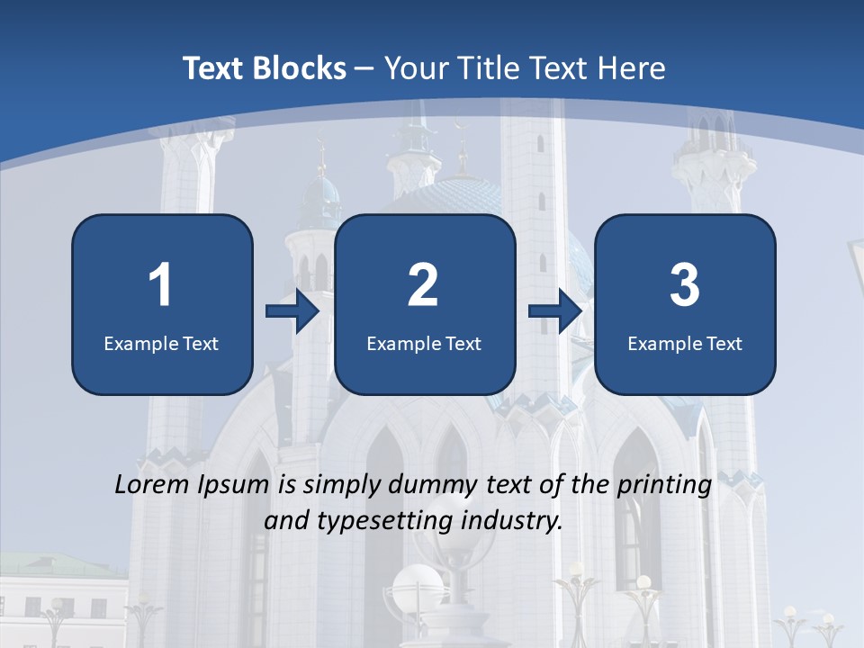 Built Arranging Tatarstan PowerPoint Template