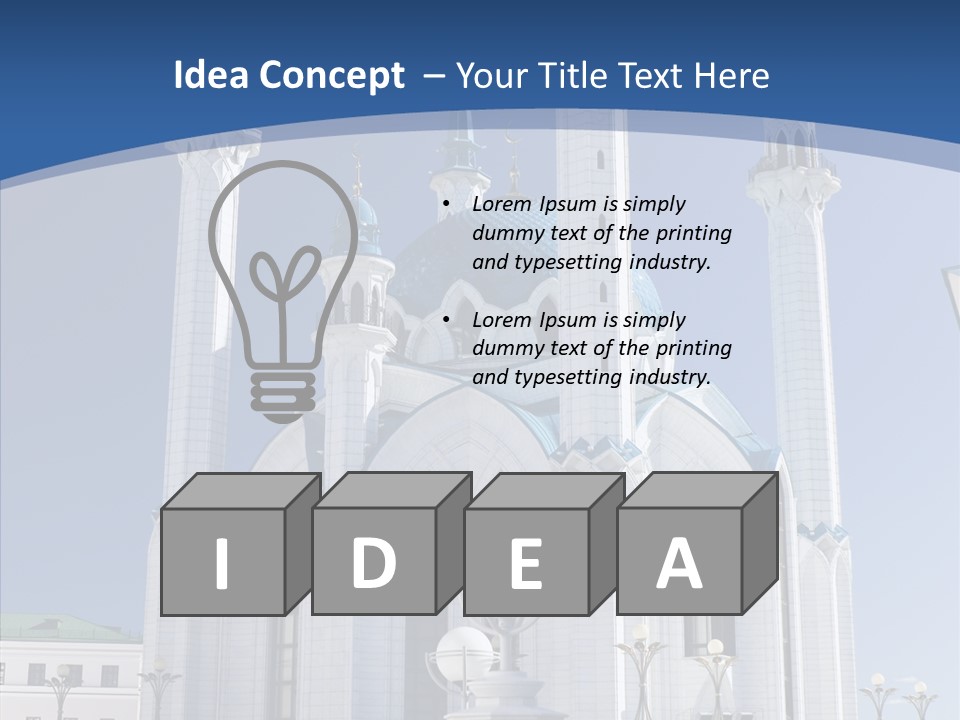 Built Arranging Tatarstan PowerPoint Template