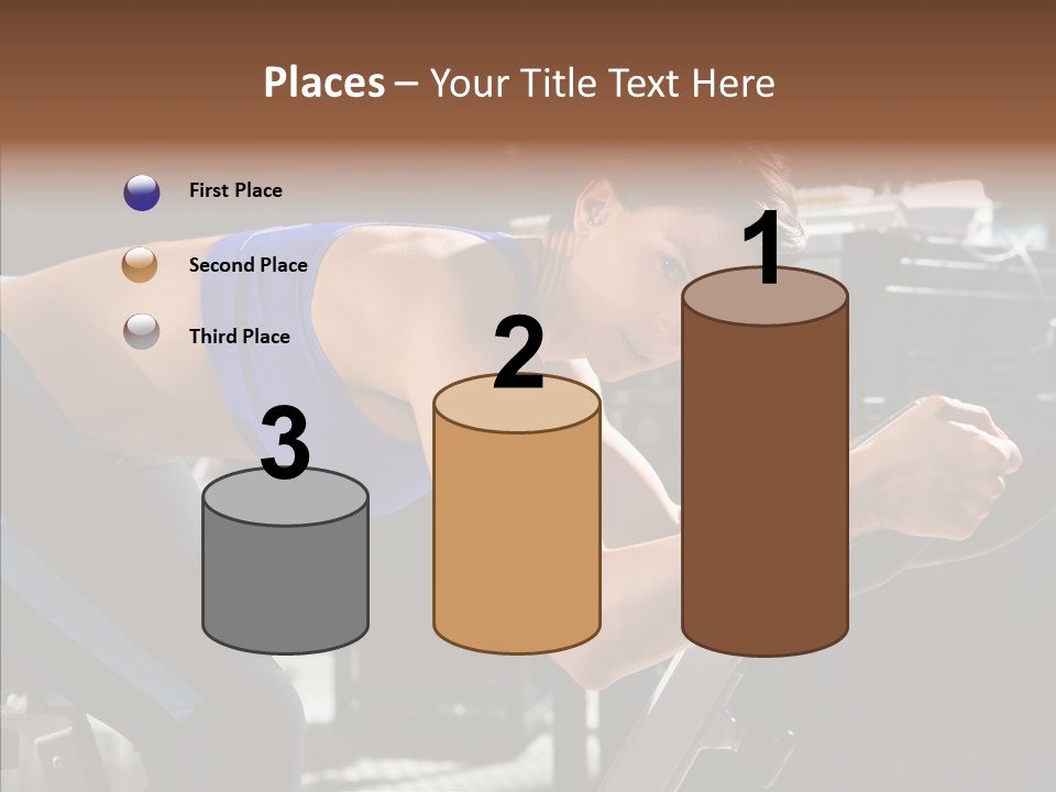 Equipment Sport Figure PowerPoint Template
