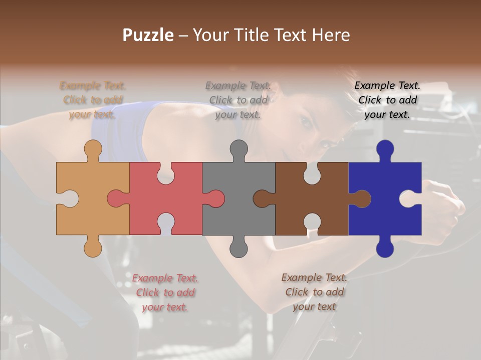 Equipment Sport Figure PowerPoint Template