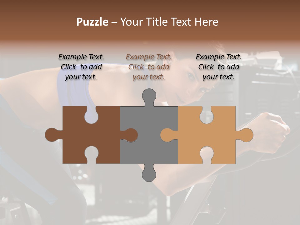 Equipment Sport Figure PowerPoint Template
