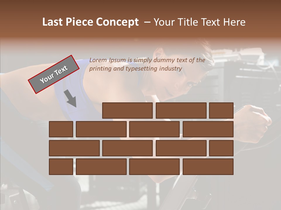 Equipment Sport Figure PowerPoint Template