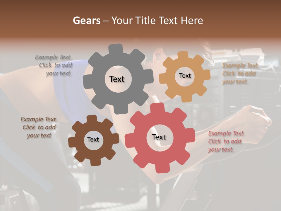 Equipment Sport Figure PowerPoint Template