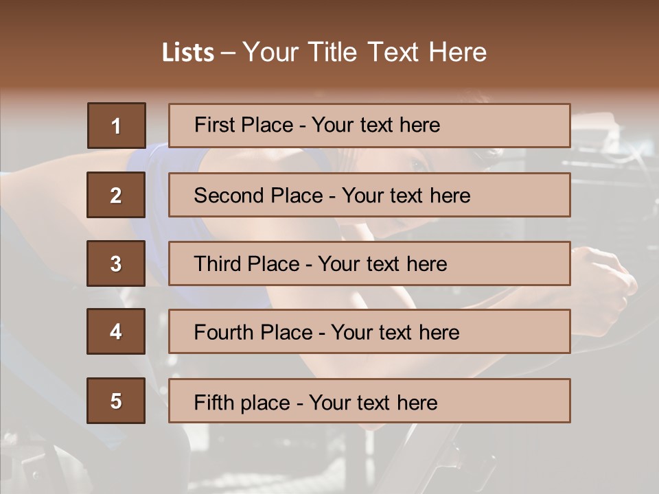 Equipment Sport Figure PowerPoint Template
