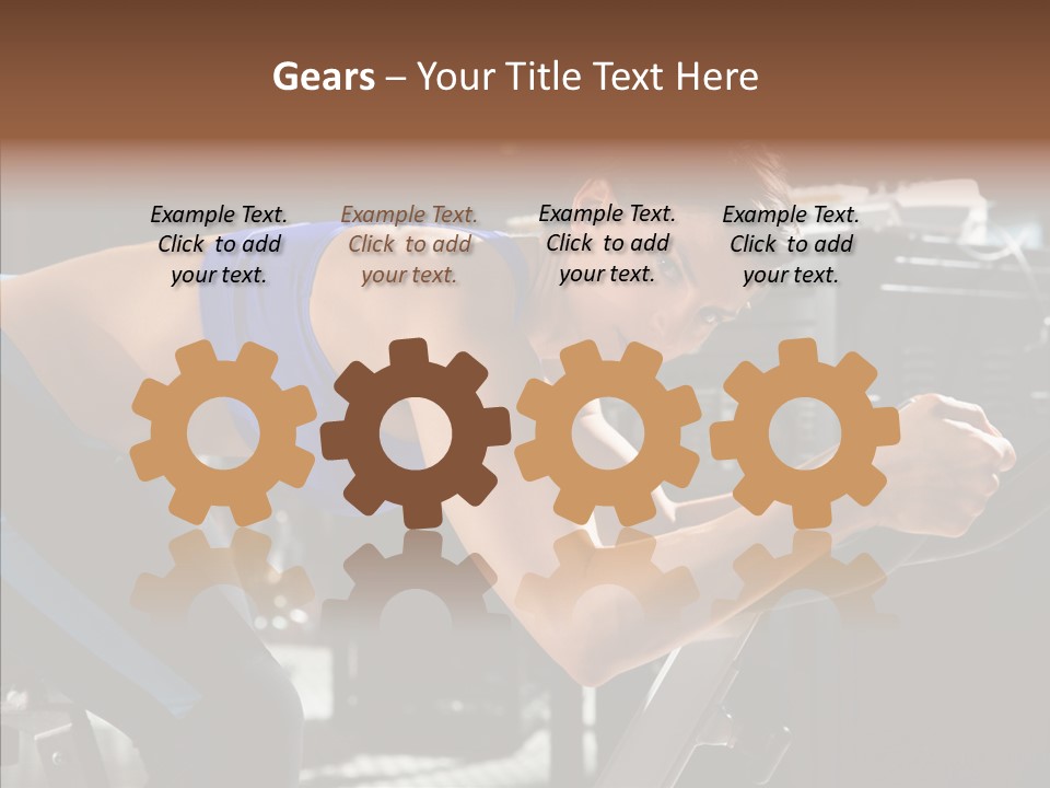 Equipment Sport Figure PowerPoint Template